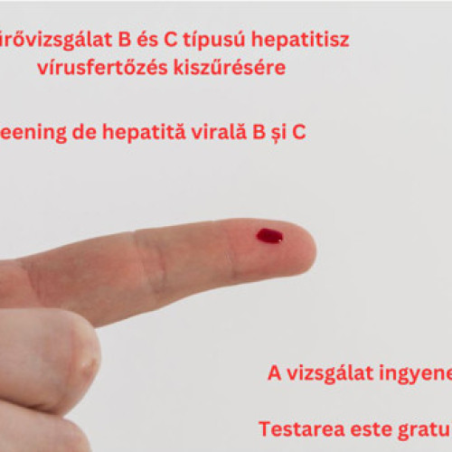 Screening gratuit pentru depistarea hepatitei virale în Harghita