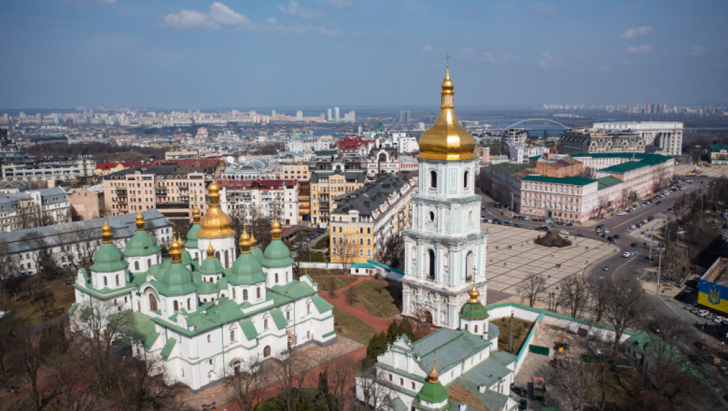 Catedrala Sfânta Sofia din Kiev, avariată în urma unui atac rusesc