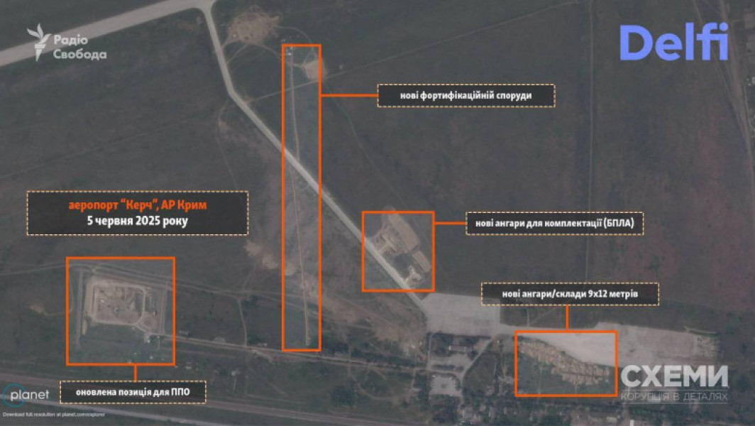 Aeroportul Kerci, transformat în bază militară în Crimeea ocupată de Rusia