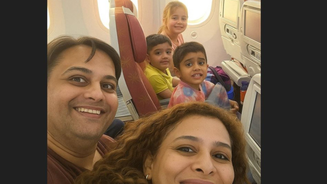 Familie care a făcut un ultim selfie înainte de prăbușirea avionului în India, devenit viral