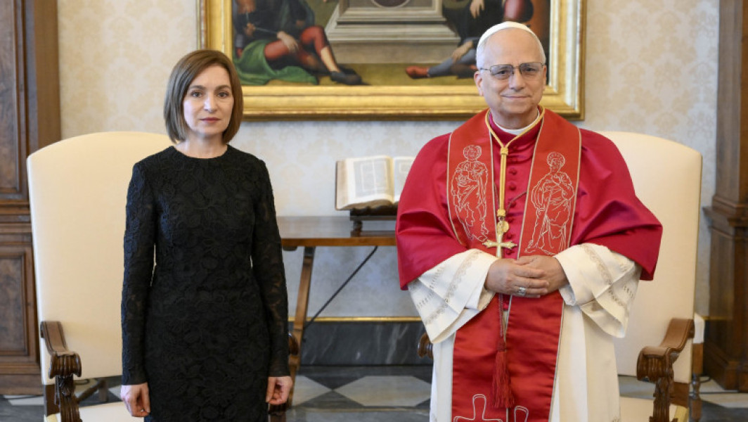 Papa Leon al XIV-lea primește în audiență Maia Sandu la Vatican